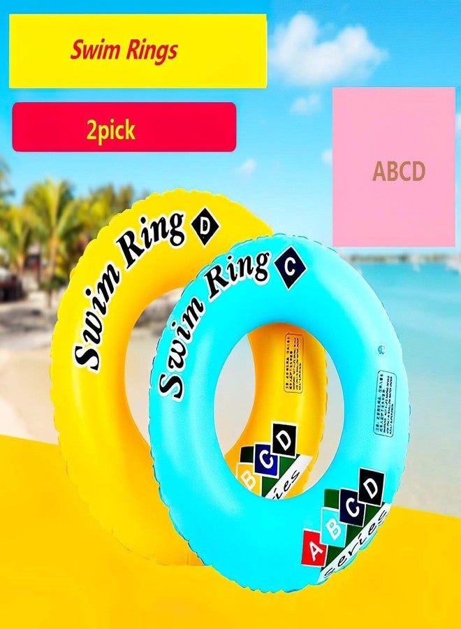 KidsZeeNie® Inflatable Swimming Rings Floater for Kids & Adult| Large Blow-Up Swim Circle Float for Summer Fun| Easy-to-Inflate Floating Tube for Pool Party, Lake, Beach (Multicolor 70 CM) - Image 3